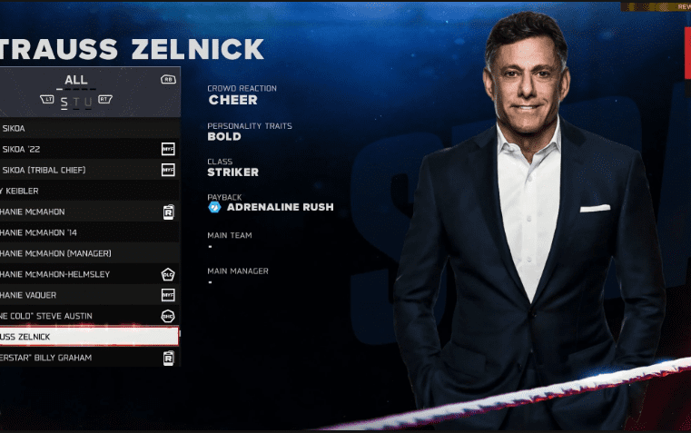 CEO da Take-Two é lutador em WWE 2K26